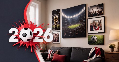 Mur de cadres Coupe du Monde : nos 8 conseils pour un mur de supporter qui a du caractère