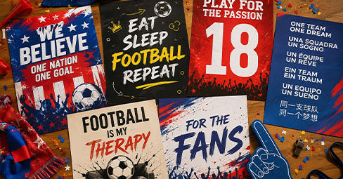 Idées de posters pour le jour de match football 2026 : affiches qui marquent les esprits