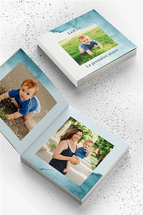 Livre photo avec le design Aquarelle