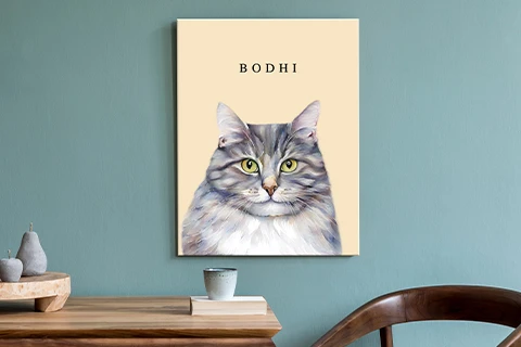 imprimé animalier sur toile