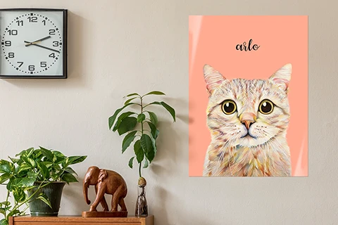 affiche à motif animalier