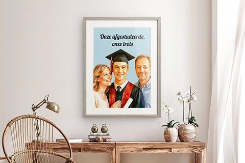 portrait de famille encadré