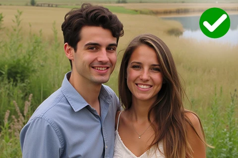 exemple d'une photo d'un couple