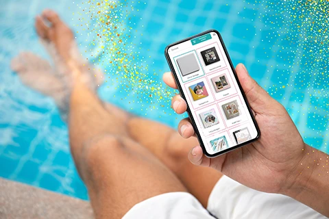 créer un livre photo Quickbook sur un téléphone mobile