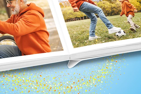gros plan de la reliure d'un livre photo
