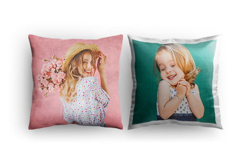 Coussin personnalisé vue d'ensemble