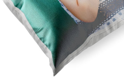 Coussin personnalisé vue détaillée