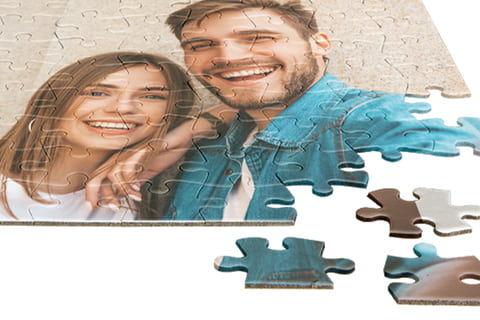 Puzzle personnalisé vue détaillée